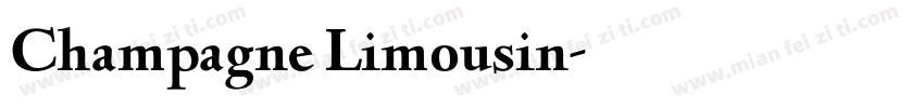 Champagne Limousin字体转换